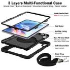 For Huawei MatePad 11.5 2023 360 Degree Rotation PC Contrast Silicone Tablet Case(Black) - 3