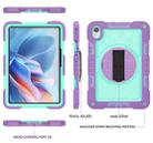 For Huawei MatePad 11.5 2023 360 Degree Rotation PC Contrast Silicone Tablet Case(Purple + Mint Green) - 2