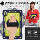 For Huawei MatePad SE 11 360 Degree Rotation PC Contrast Silicone Tablet Case(Navy Blue + Yellow Green) - 2