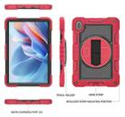 For Huawei MatePad SE 11 360 Degree Rotation PC Contrast Silicone Tablet Case(Red + Black) - 3