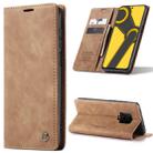 For Xiaomi Redmi Note 9 Pro/Note 9 Pro Max/Note 9s CaseMe 013 Multifunctional Horizontal Flip Leather Case, with Card Slot & Holder & Wallet(Brown) - 1