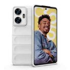 For Realme C55 4G Magic Shield TPU + Flannel Phone Case(White) - 1