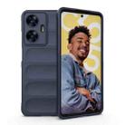 For Realme C55 4G Magic Shield TPU + Flannel Phone Case(Dark Blue) - 1