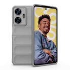 For Realme C55 4G Magic Shield TPU + Flannel Phone Case(Grey) - 1