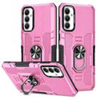 For Samsung Galaxy A14 5G Ring Holder Armor Hybrid Phone Case(Pink) - 1