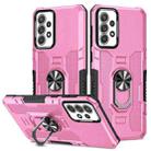 Samsung Galaxy A33 5G Ring Holder Armor Hybrid Phone Case(Pink) - 1