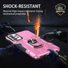 For Samsung Galaxy A53 5G Ring Holder Armor Hybrid Phone Case(Pink) - 5