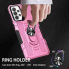 For Samsung Galaxy A53 5G Ring Holder Armor Hybrid Phone Case(Pink) - 6