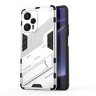 For Xiaomi Redmi Note 12 Turbo 5G Punk Armor 2 in 1 PC + TPU Phone Case(White) - 1