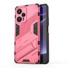 For Xiaomi Redmi Note 12 Turbo 5G Punk Armor 2 in 1 PC + TPU Phone Case(Light Red) - 1