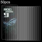 For Asus ROG Phone 9 50pcs 0.26mm 9H 2.5D Tempered Glass Film - 1