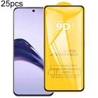 For Realme 14 Pro Lite 25pcs 9D Full Glue Full Screen Tempered Glass Film - 1