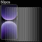 For Realme GT7 50pcs 0.26mm 9H 2.5D Tempered Glass Film - 1