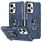 For Xiaomi Redmi Note 12 Pro 5G Global / Poco X5 Pro Ring Holder Armor Hybrid Phone Case(Blue) - 1