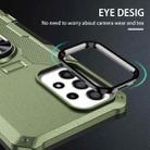 For vivo Y02 Ring Holder Armor Hybrid Phone Case(Green) - 4