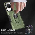 For vivo Y02 Ring Holder Armor Hybrid Phone Case(Green) - 6