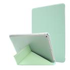 For iPad 10.2 2021 / 2020 / 2019 Airbag Deformation Horizontal Flip Leather Case with Holder & Pen Holder(Mint Green) - 1