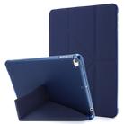 For iPad Mini 4 Airbag Deformation Horizontal Flip Leather Case with Holder (Dark Blue) - 1
