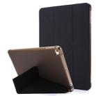 For iPad Mini (2019) Airbag Deformation Horizontal Flip Leather Case with Holder & Pen Holder(Black) - 1
