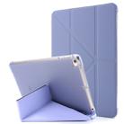 For iPad Mini (2019) Airbag Deformation Horizontal Flip Leather Case with Holder & Pen Holder(Purple) - 1