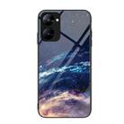 For Realme V30 Colorful Painted Glass Phone Case(Starry Sky) - 1