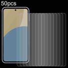 For Sharp Aquos Sense9 50pcs 0.26mm 9H 2.5D Tempered Glass Film - 1