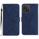 For Honor X5 4G Stitching Embossed Leather Phone Case(Blue) - 1