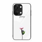 For OnePlus Ace 2V Colorful Painted Glass Phone Case(A Flower) - 1