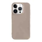 For iPhone 14 Pro Shockproof Solid Color TPU Phone Case(Khaki) - 1