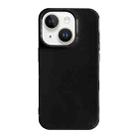 For iPhone 14 Plus Shockproof Solid Color TPU Phone Case(Black) - 1