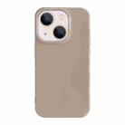 For iPhone 13 Shockproof Solid Color TPU Phone Case(Khaki) - 1