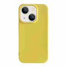 For iPhone 13 Shockproof Solid Color TPU Phone Case(Yellow) - 1