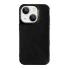 For iPhone 13 Shockproof Solid Color TPU Phone Case(Black) - 1