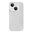 For iPhone 13 Shockproof Solid Color TPU Phone Case(White) - 1