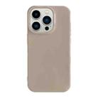 For iPhone 13 Pro Shockproof Solid Color TPU Phone Case(Khaki) - 1