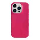 For iPhone 13 Pro Shockproof Solid Color TPU Phone Case(Rose Red) - 1