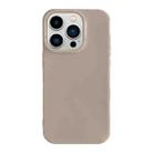 For iPhone 13 Pro Max Shockproof Solid Color TPU Phone Case(Khaki) - 1