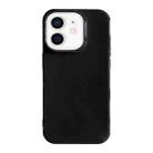 For iPhone 12 Shockproof Solid Color TPU Phone Case(Black) - 1