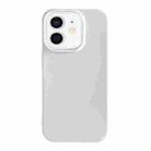 For iPhone 12 Shockproof Solid Color TPU Phone Case(White) - 1