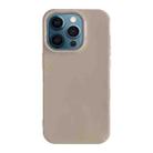 For iPhone 12 Pro Max Shockproof Solid Color TPU Phone Case(Khaki) - 1