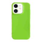 For iPhone 11 Shockproof Solid Color TPU Phone Case(Fluorescent Green) - 1
