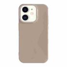 For iPhone 11 Shockproof Solid Color TPU Phone Case(Khaki) - 1