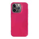 For iPhone 11 Pro Shockproof Solid Color TPU Phone Case(Rose Red) - 1