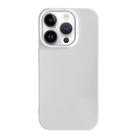 For iPhone 15 Pro Max Shockproof Solid Color TPU Phone Case(White) - 1