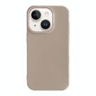 For iPhone 15 Plus Shockproof Solid Color TPU Phone Case(Khaki) - 1