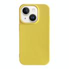 For iPhone 15 Shockproof Solid Color TPU Phone Case(Yellow) - 1