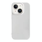 For iPhone 15 Shockproof Solid Color TPU Phone Case(White) - 1