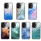 For OnePlus Ace 2V Marble Pattern Glass Protective Phone Case(Ocean Waves) - 2