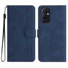 For OnePlus 9 Heart Pattern Skin Feel Leather Phone Case(Royal Blue) - 1