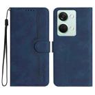 For OnePlus Ace 2V Heart Pattern Skin Feel Leather Phone Case(Royal Blue) - 1